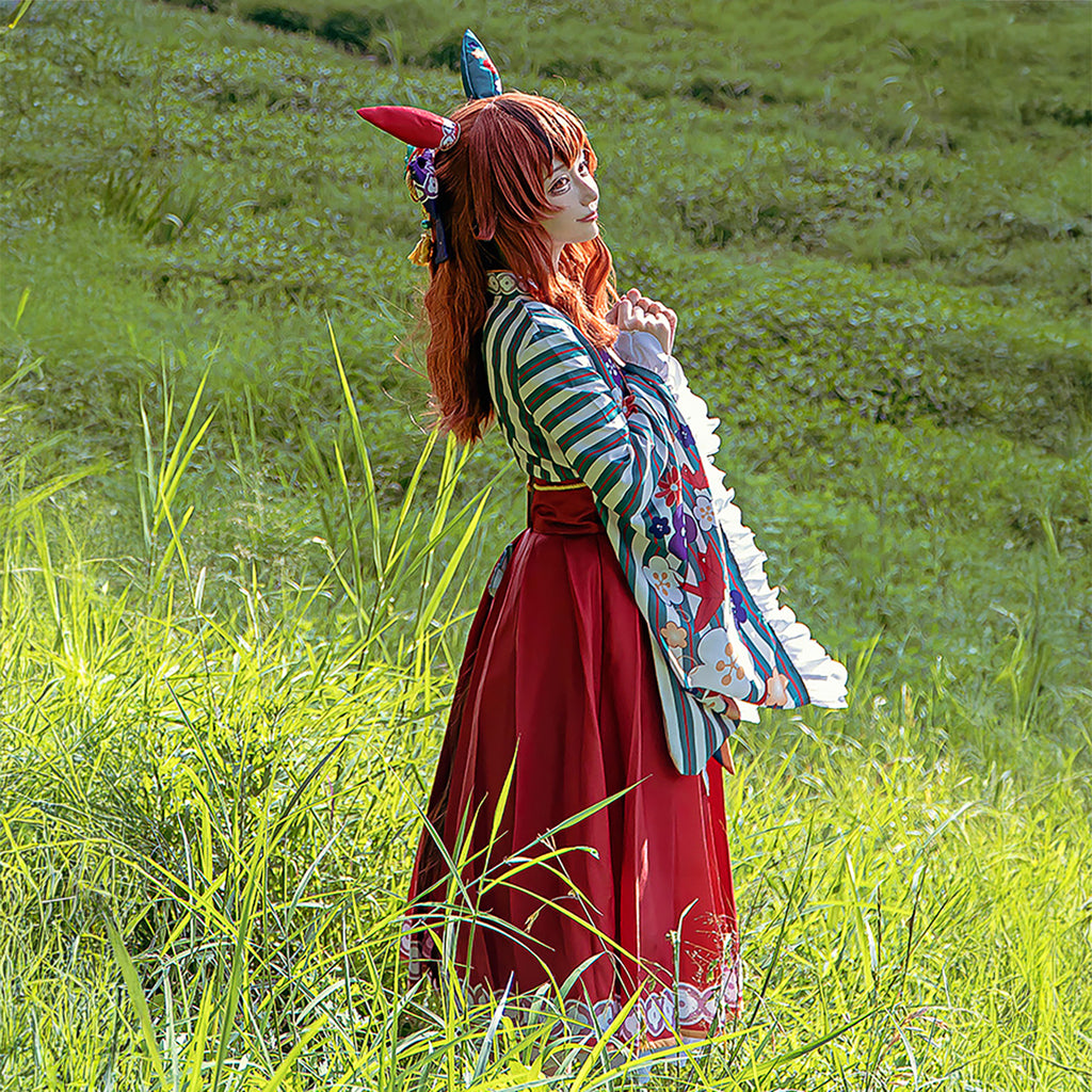 ウマ娘 ナイスネイチャ コスプレ ハロウィン アニメ 袴 振袖