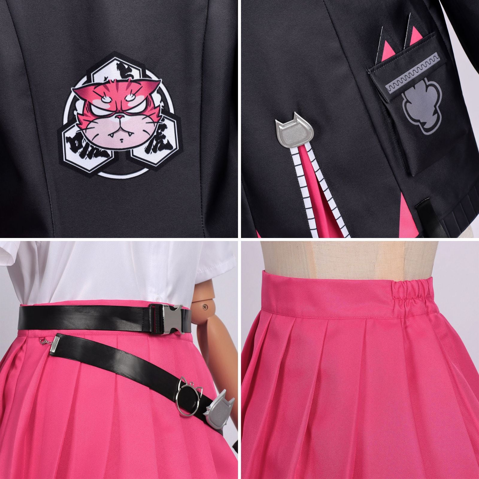 NTE ナナリ コスプレ 衣装 ウィッグ付き フルセット｜ネバエバ ゲームキャラクター 猫 ハロウィン イベント レディース Mサイズ