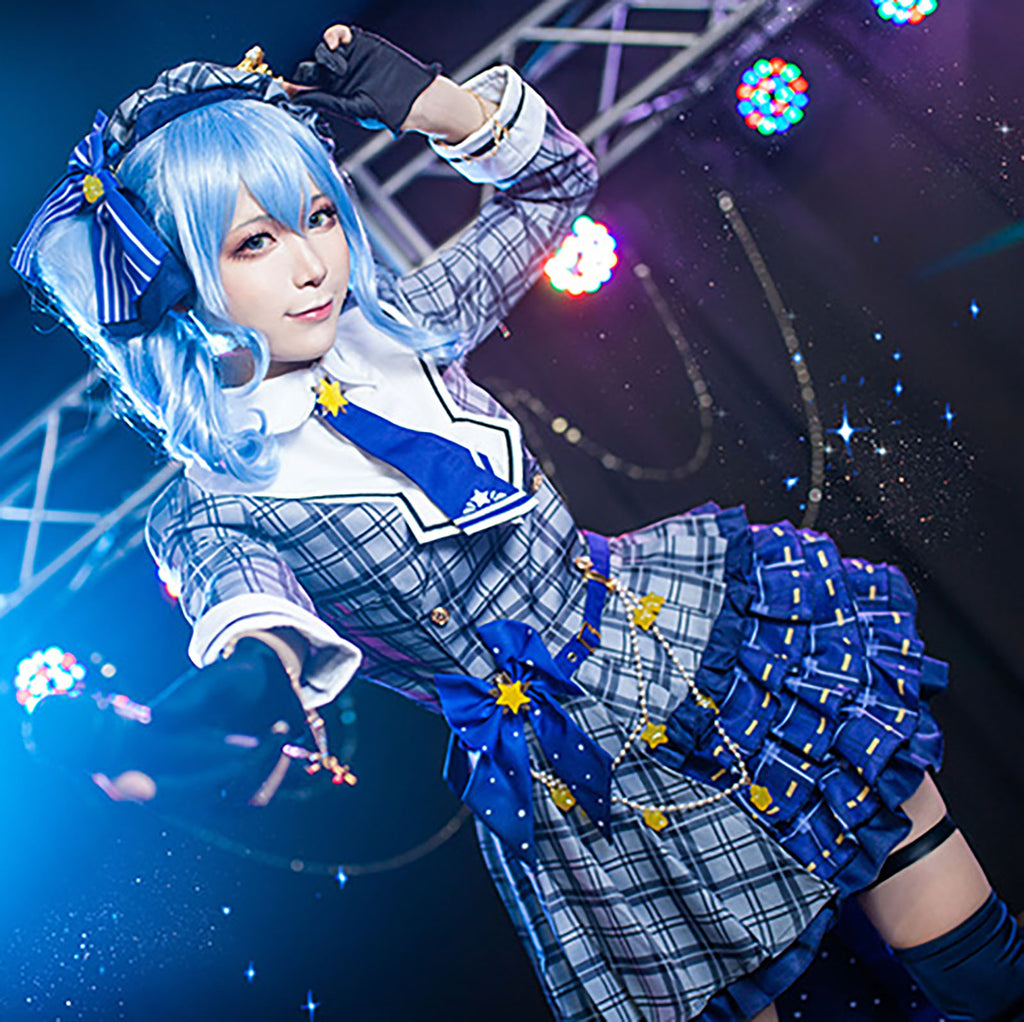 星街すいせい アイドル コスチューム コスプレ 衣装　フリルスカート