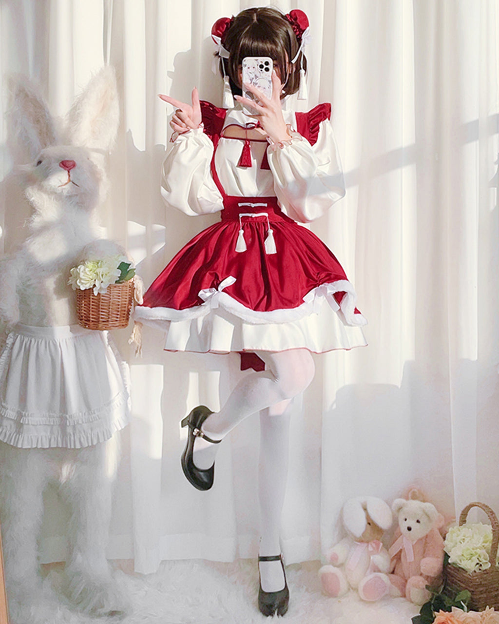 華ロリ　ロリータ　ワンピース　コスプレ　チャイナ