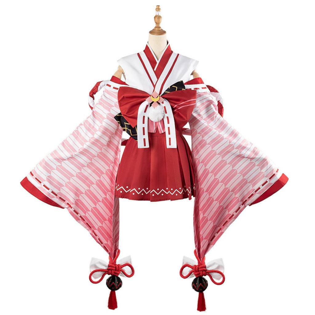 ホロライブ 百鬼あやめ コスプレ Vtuber ハロウィン 新衣装 巫女