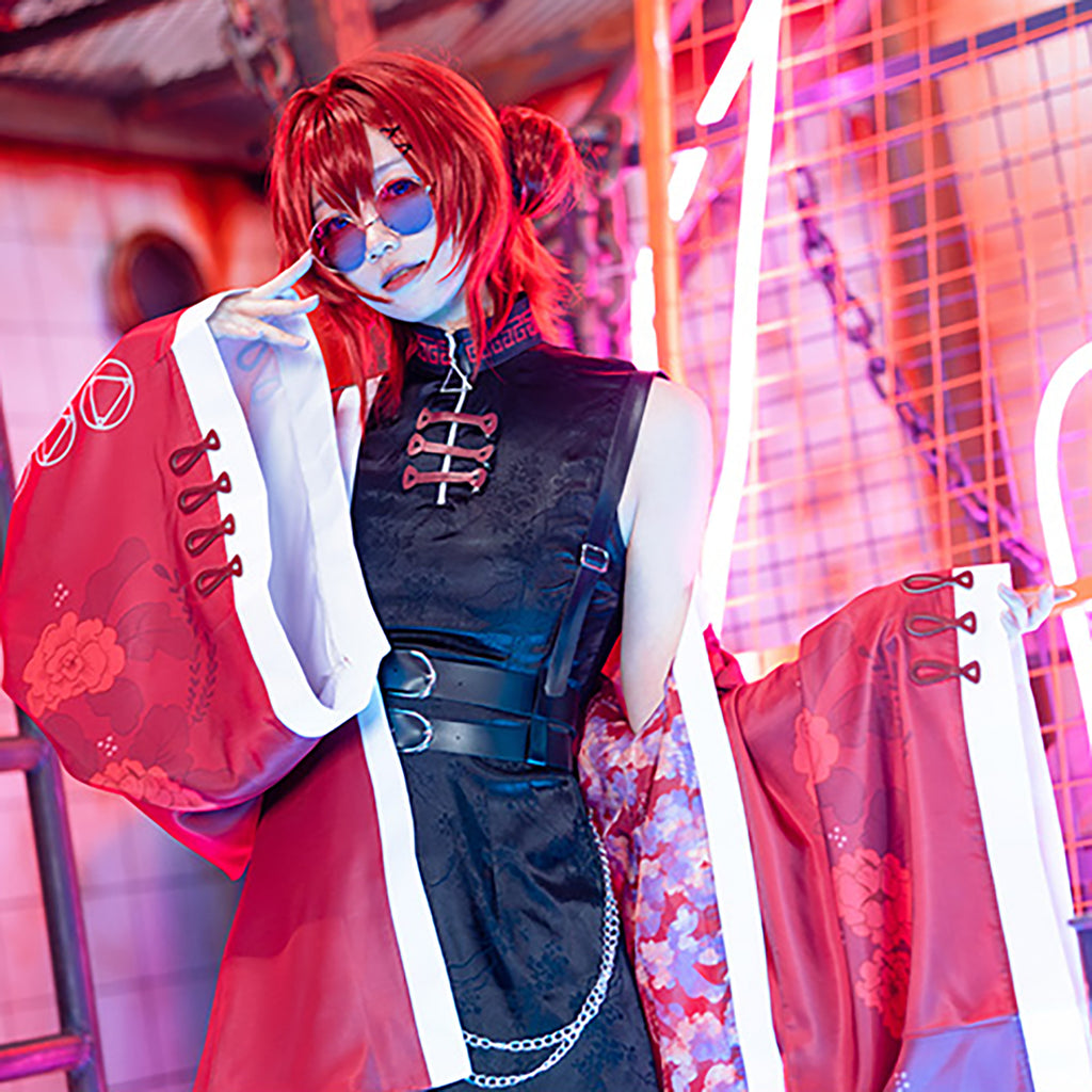 にじさんじ アンジュカトリーナ コスプレ 衣装 レディース ハロウィン チャイナドレス 和洋ミックス