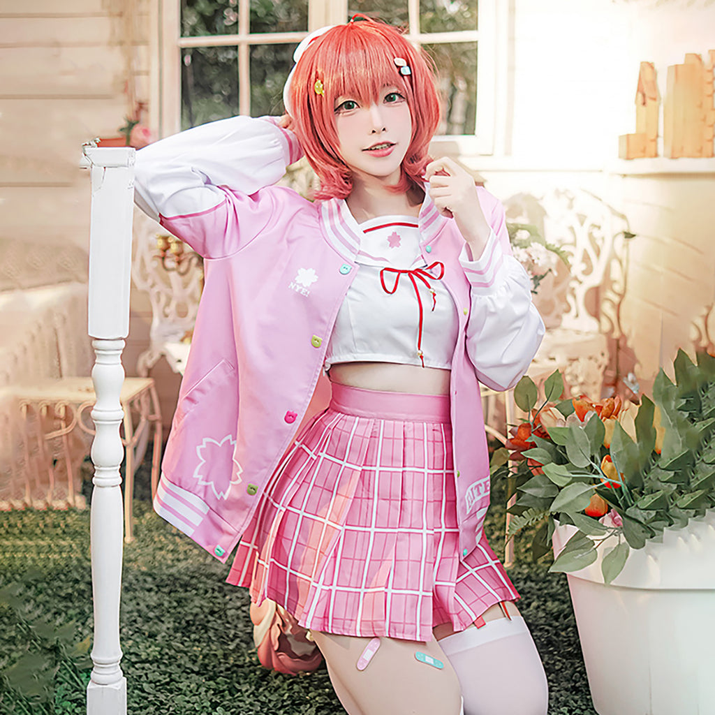 さくらみこ コスプレ衣装 9点セット ホロライブ VTuber セーラー服 桜ジャケット