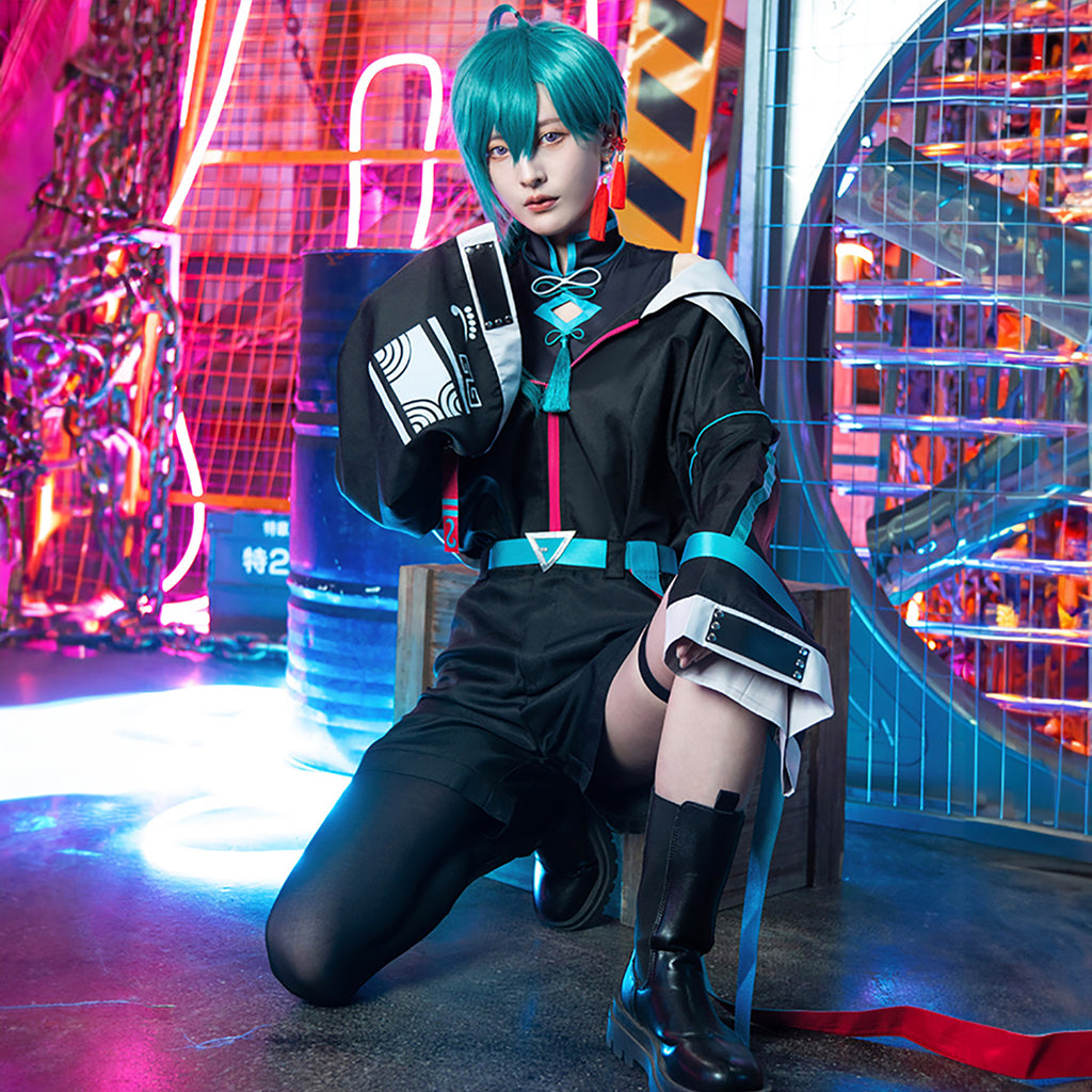 にじさんじ 緑仙 新衣装 コスプレ 全身 チャイナストリート風 コスチューム
