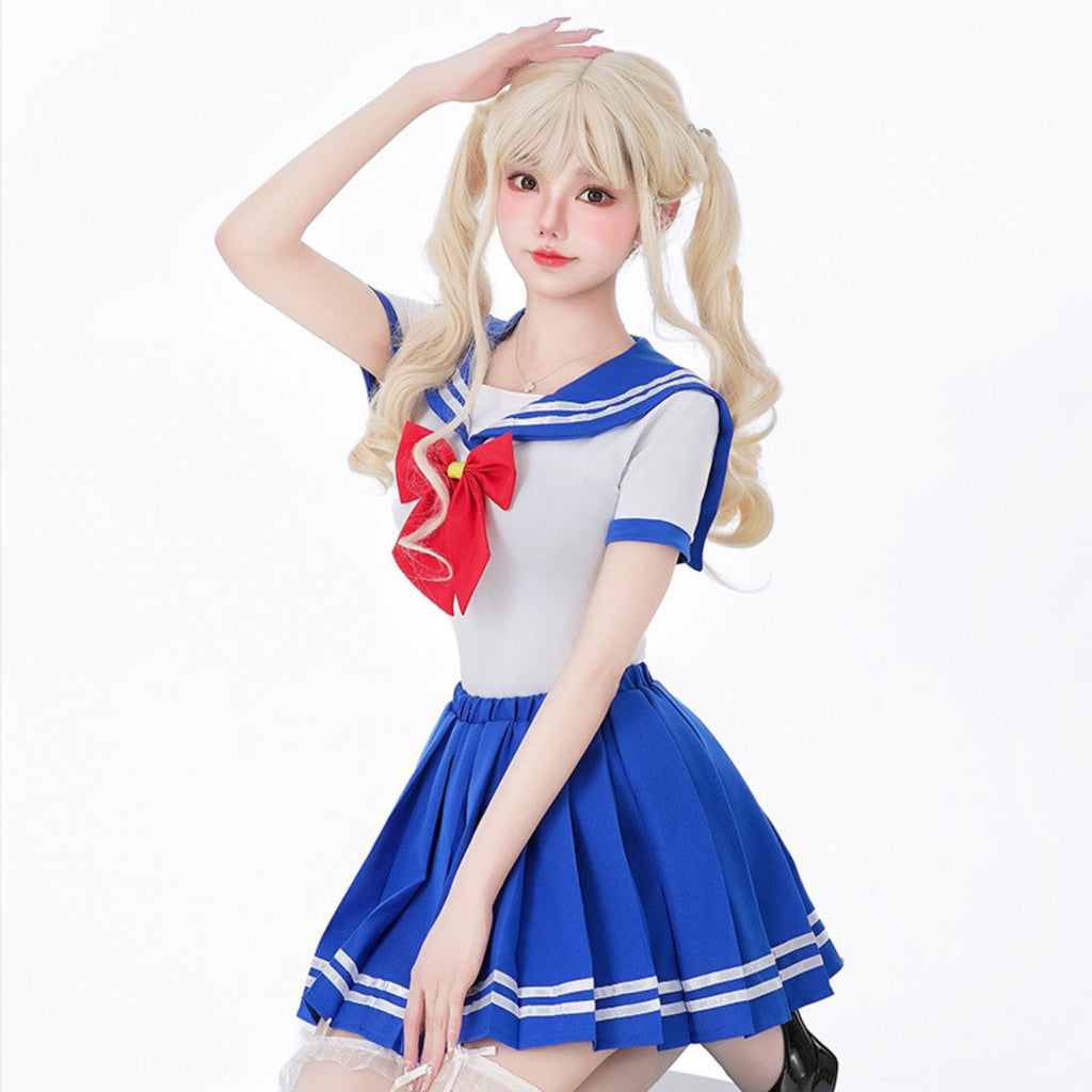 セーラー服 コスプレ 衣装 レディース 制服風 王道スタイル　セーラームーン　ハロウィン　仮装