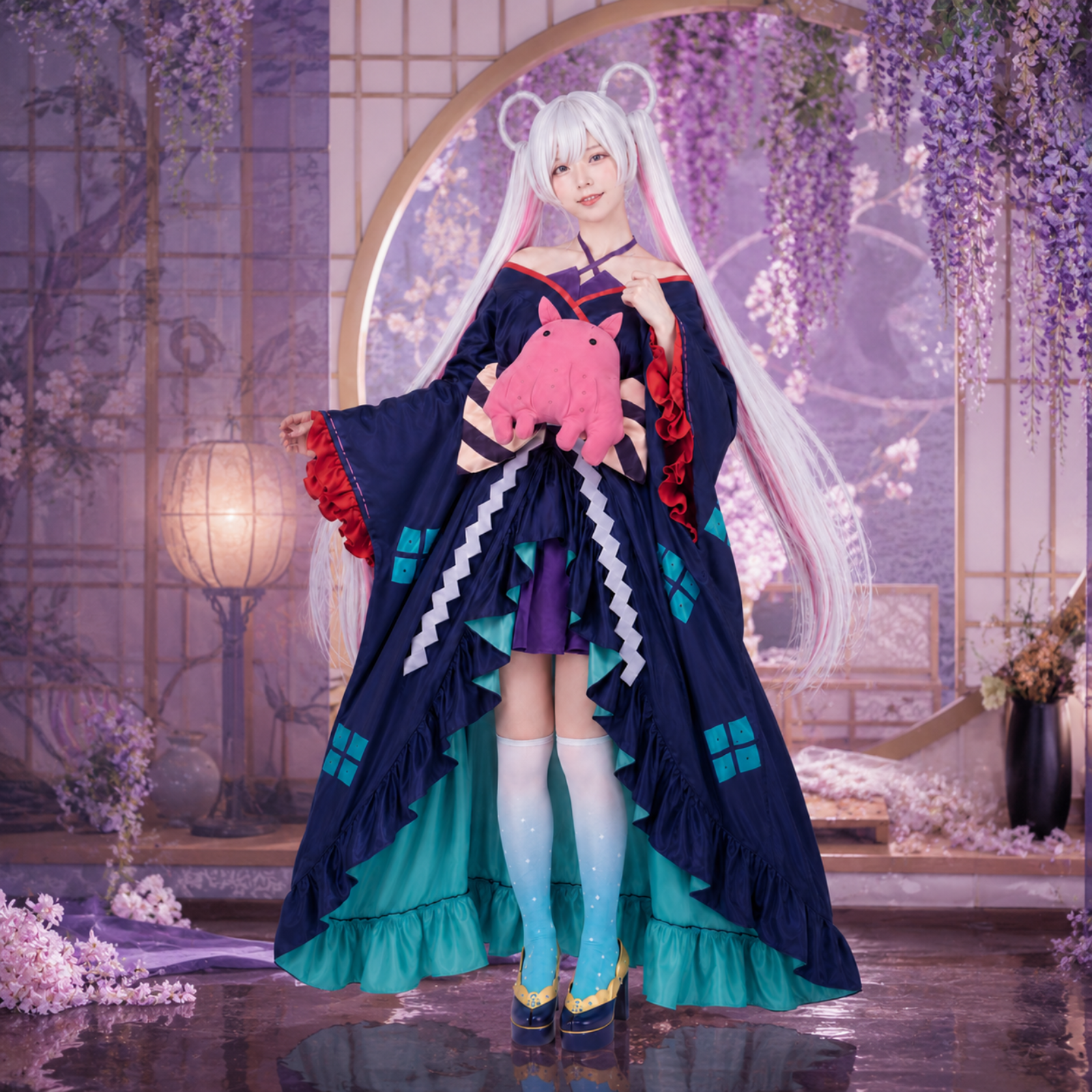 超かぐや姫 月見ヤチヨ コスプレ ウィッグ付き 和装衣装 ツクヨミ