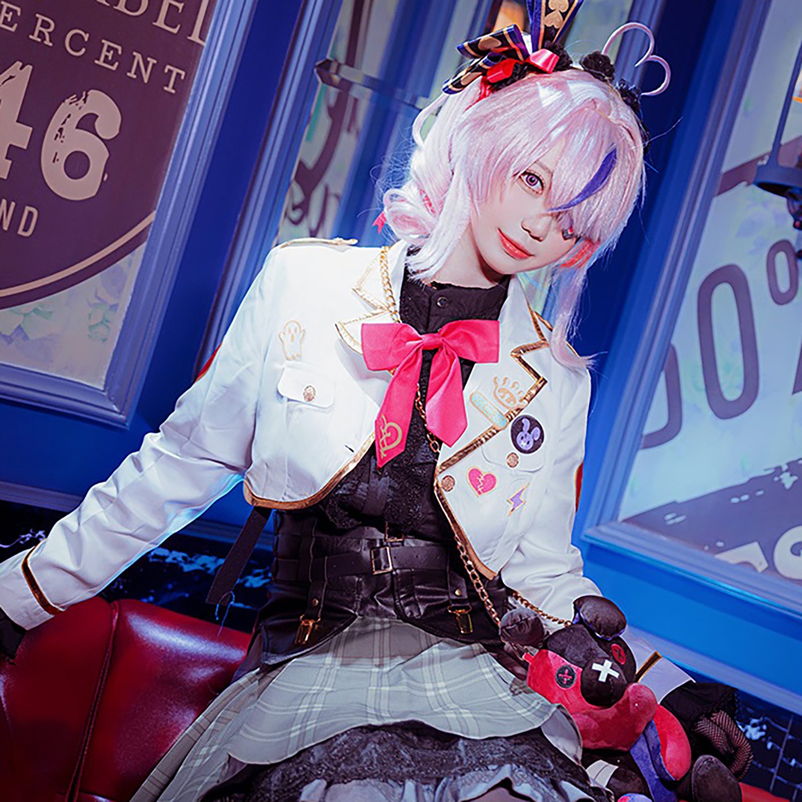 にじさんじ マリア マリオネット コスプレ 衣装 ウィッグ付き　ジャケット スカート コルセット 