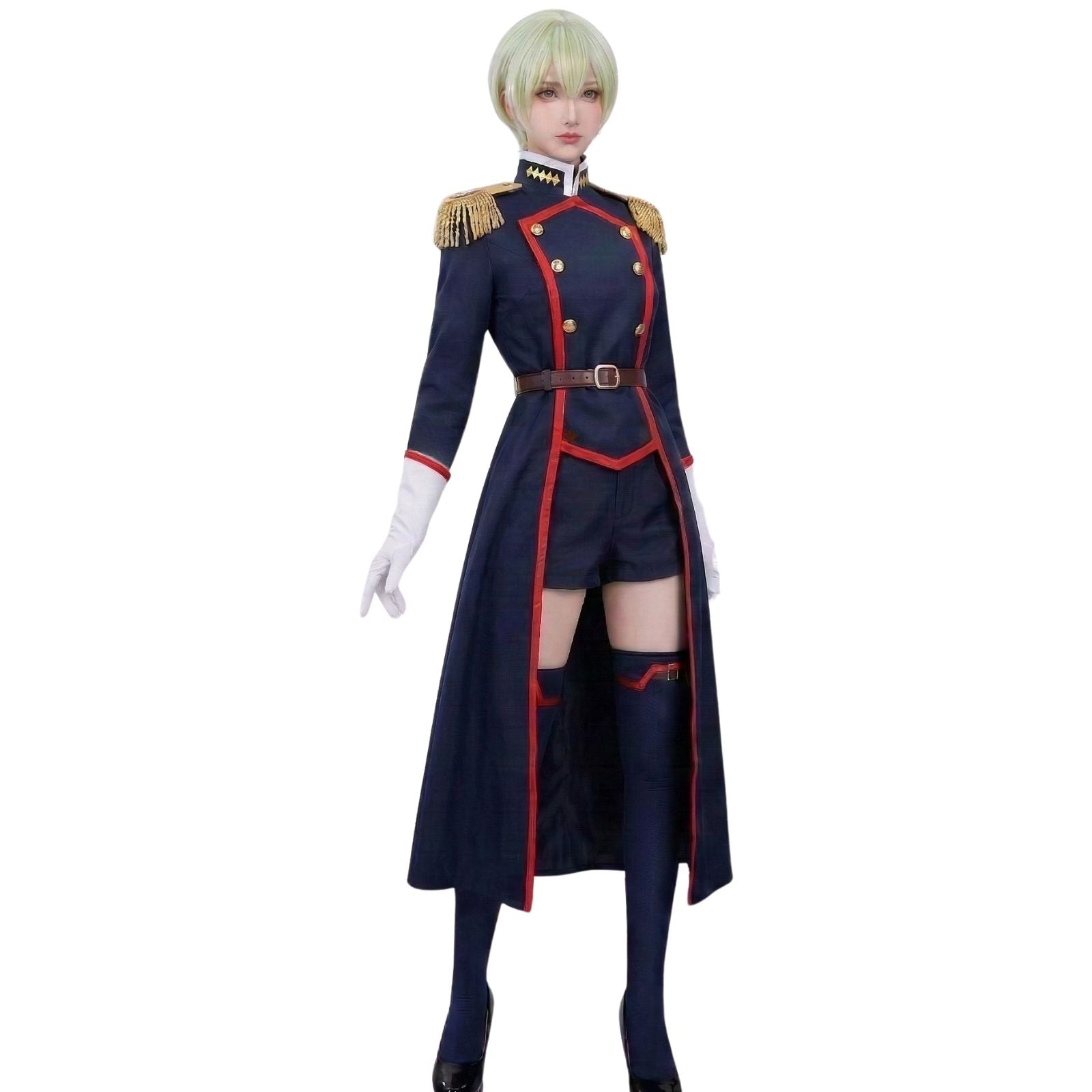 魔都精兵のスレイブ 出雲天花 コスプレ衣装 ウィッグ付き