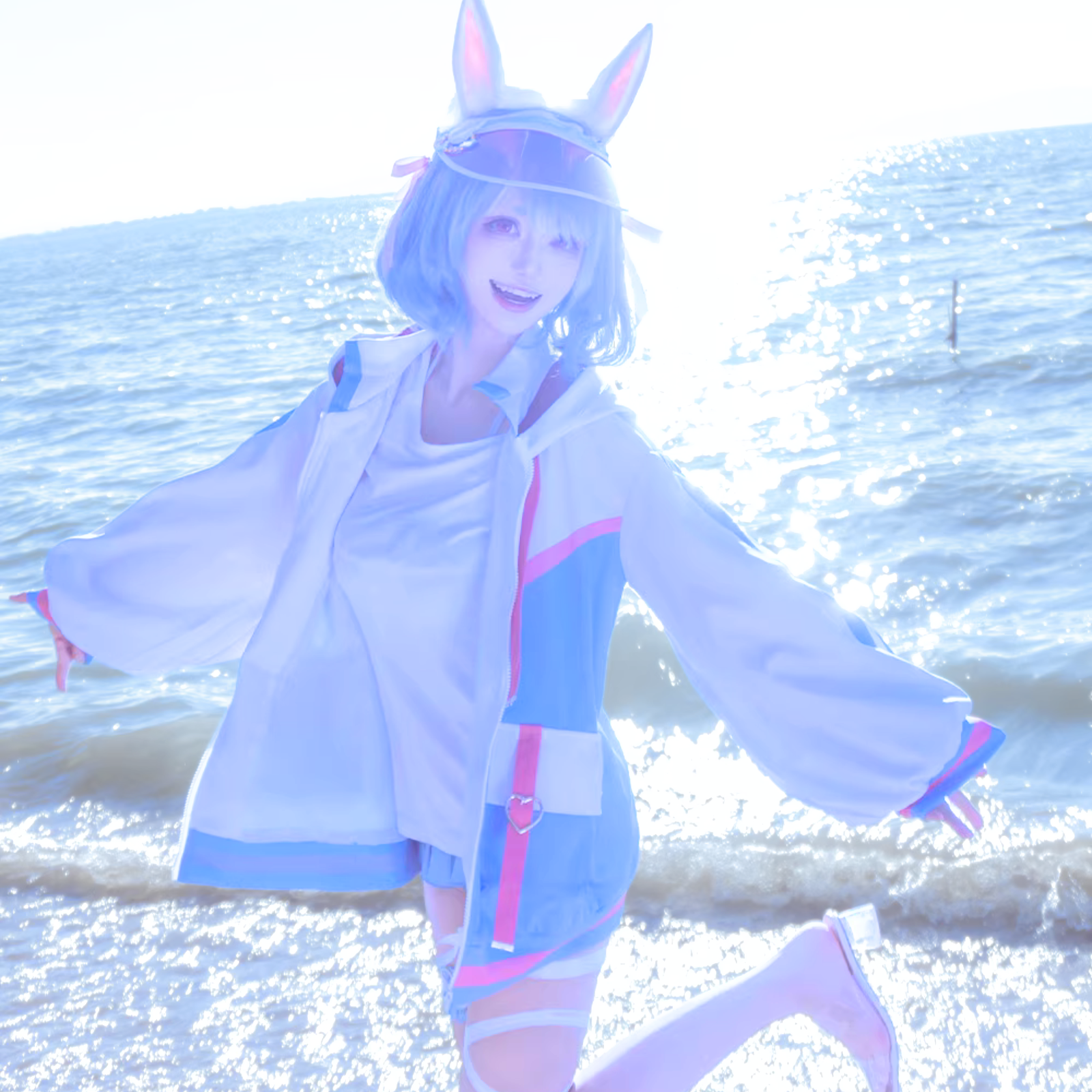 兎田ぺこら コスプレ衣装 水着 チェック フルセット