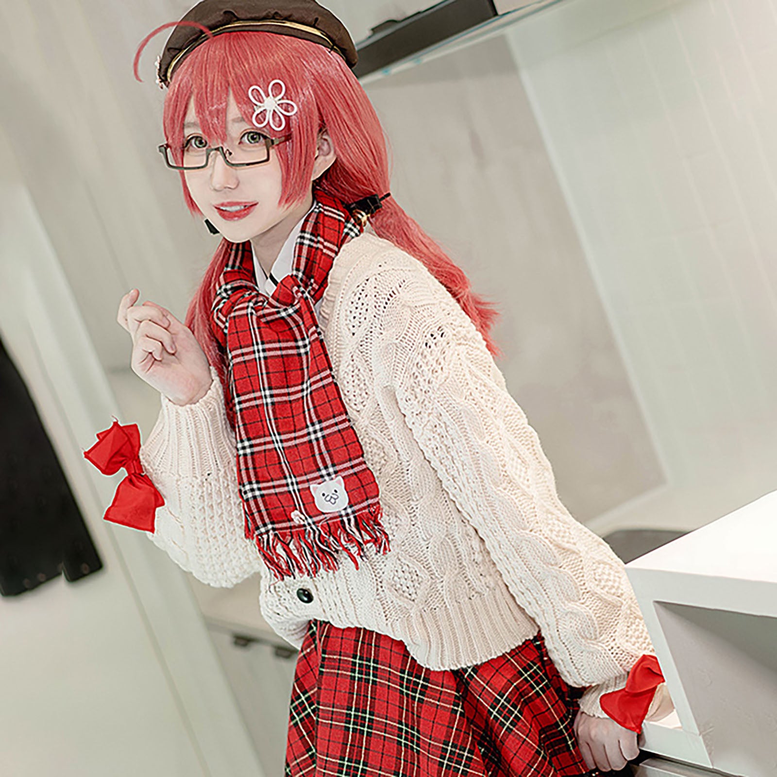 ホロライブ さくらみこ コスプレ ハロウィン ギンガムチェック 私服