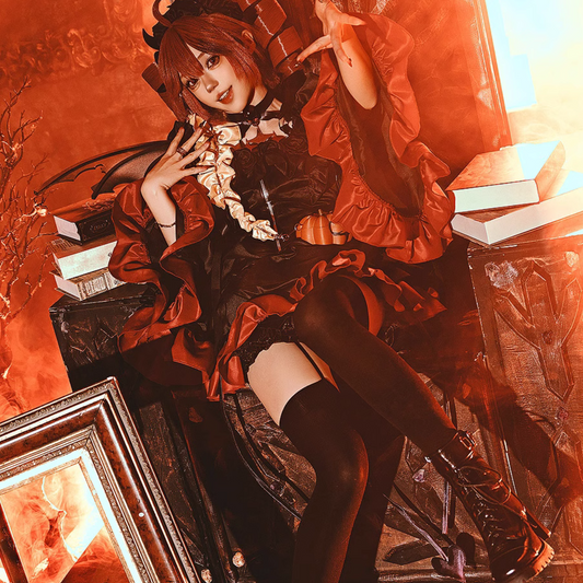 重音テト コスプレ ハロウィン ワンピース レディース デビル 小悪魔