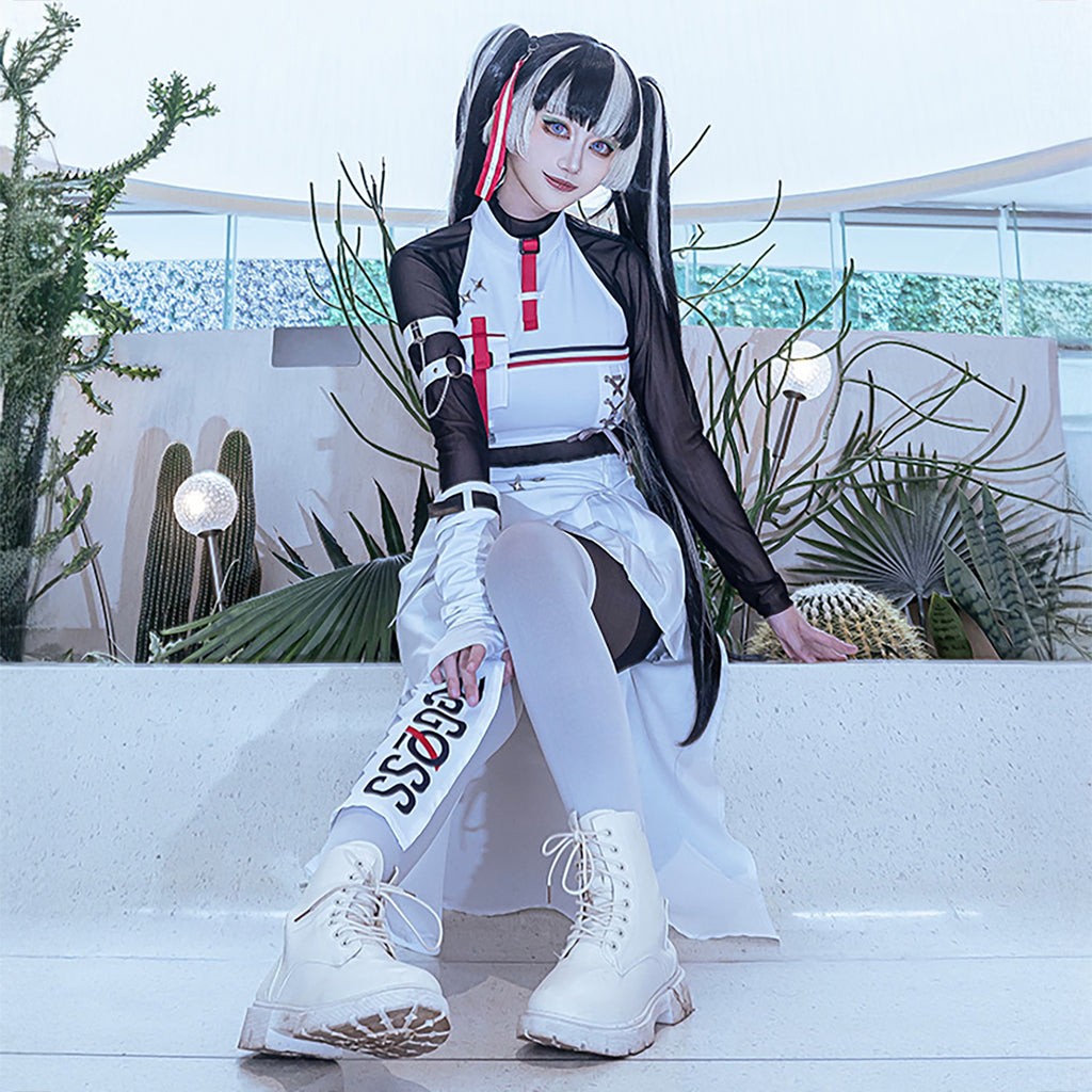 ホロライブ 儒烏風亭らでん コスプレ VTuber ホワイト 衣装 