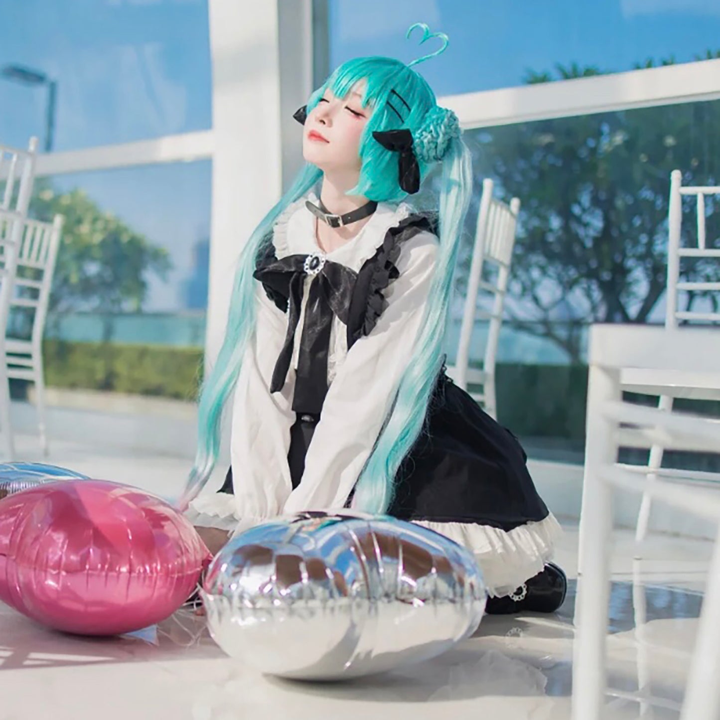 初音ミク コスプレ レディース コスプレ衣装 ハロウィン 私服 地雷系 