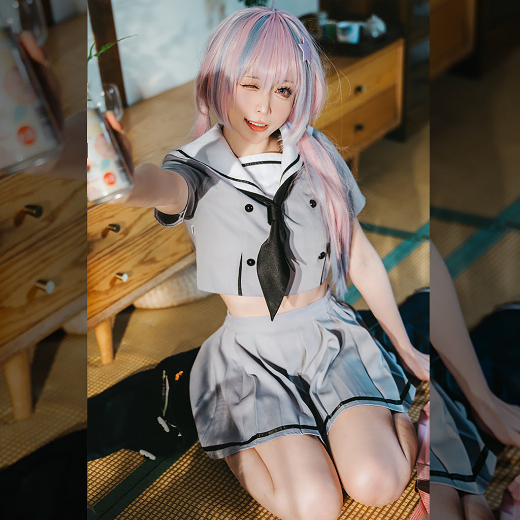 ブルアカ レイサ 制服衣装 レディース スカート