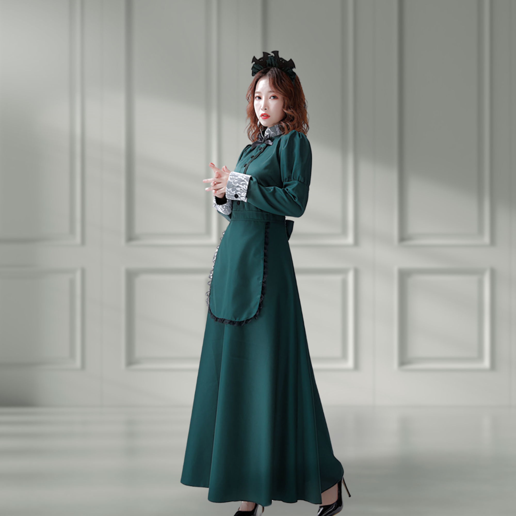 洋館メイド コスプレ ハロウィン 衣装 レディース 大人用