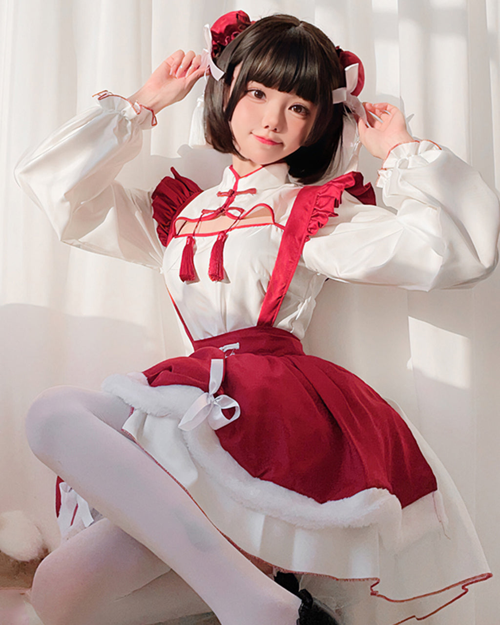 華ロリ　ロリータ　ワンピース　コスプレ　チャイナ