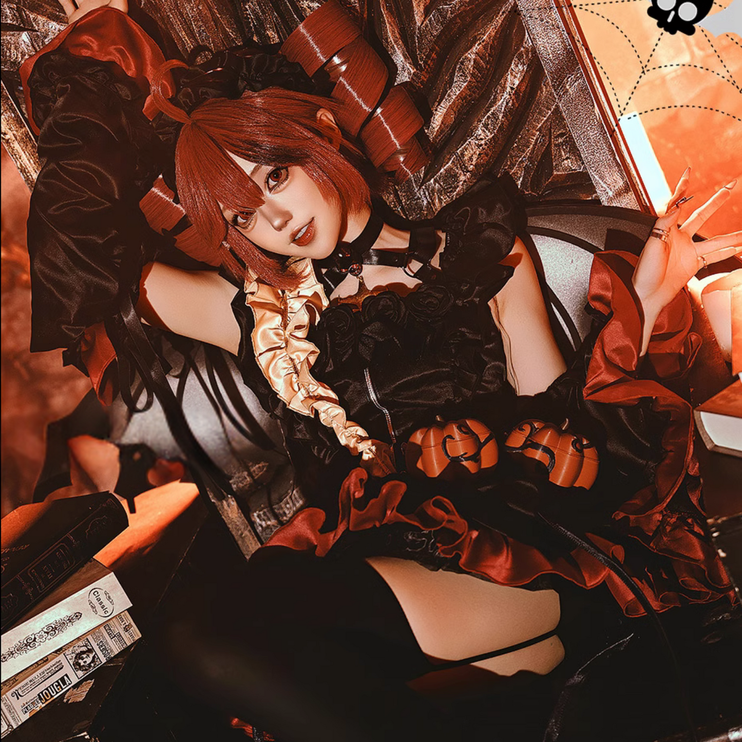 重音テト コスプレ ハロウィン ワンピース レディース デビル 小悪魔