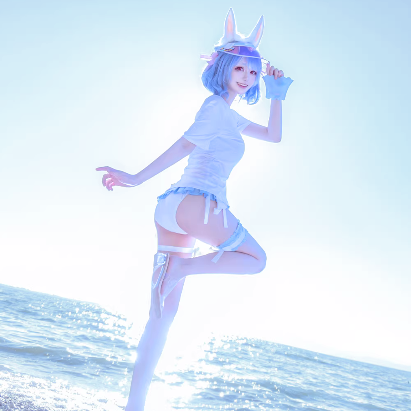 ホロライブ 兎田ぺこら コスプレ VTuber 水着衣装