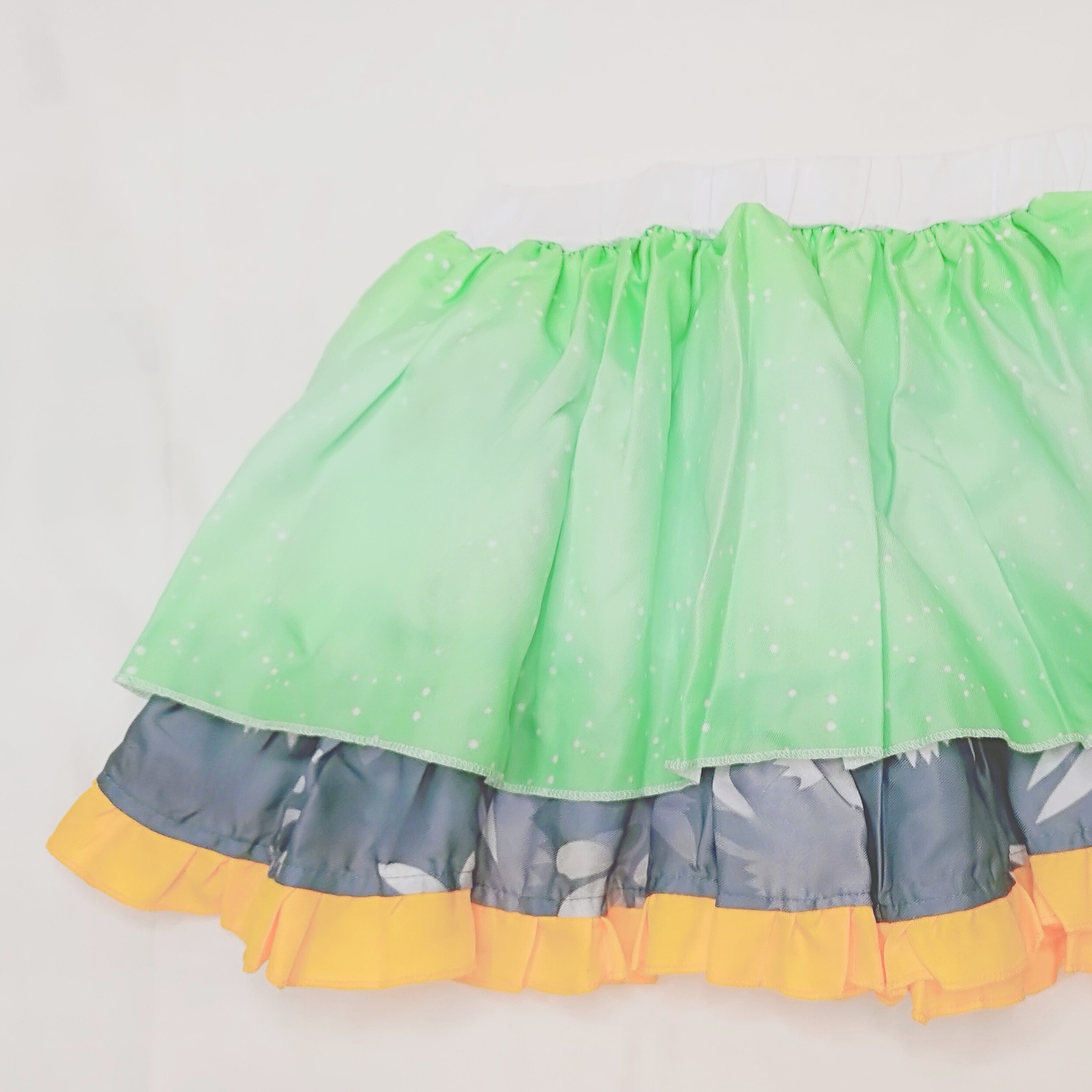 ミニスカート浴衣 簡単にはけるウエストゴムスカート