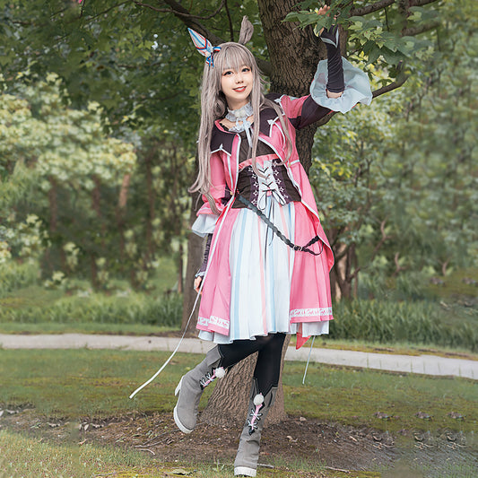 ウマ娘 ワンダーアキュート コスプレ ハロウィン アニメ 勝負服 ピンク