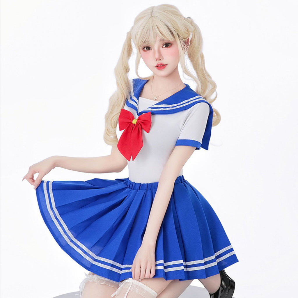 セーラー服 コスプレ 衣装 レディース 制服風 王道スタイル　セーラームーン　ハロウィン　仮装