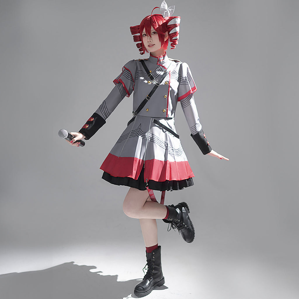 重音テト コスチューム ワンピース 制服　軍服　ボカロ　ボーカロイド　バーチャルシンガー　かさね　てと
