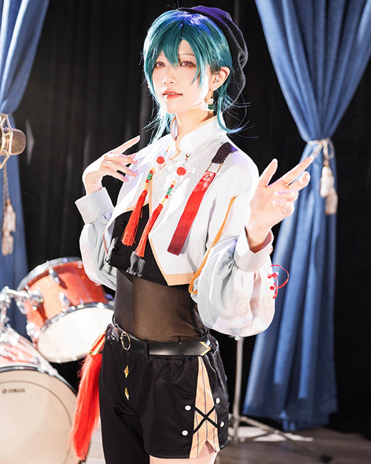 にじさんじ 緑仙 コスプレ ハロウィン VTuber Ryushen 新衣装 – Milky 