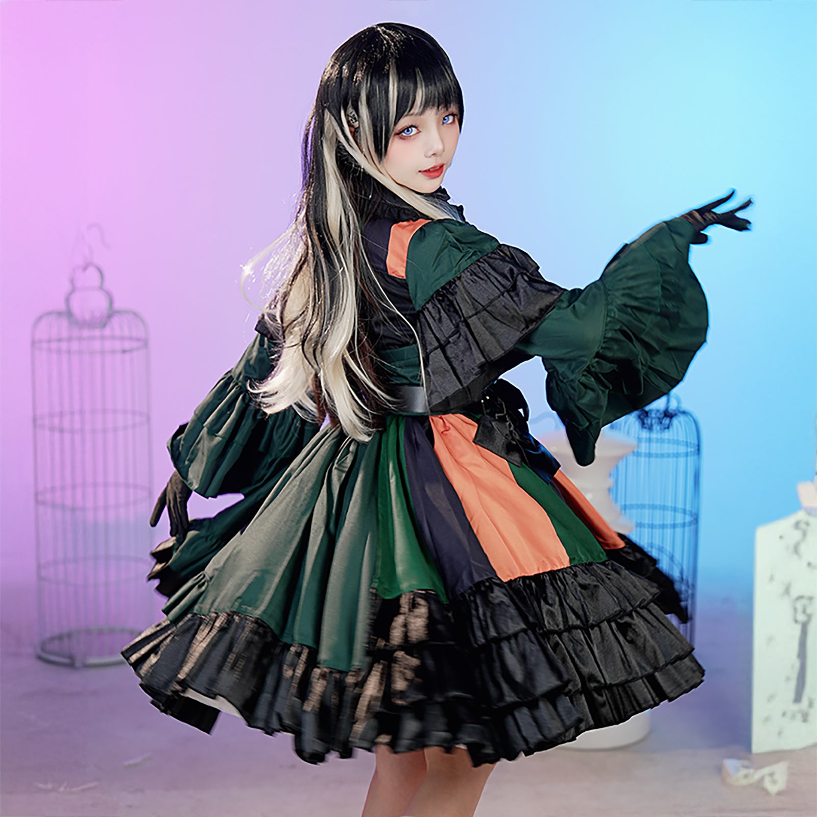 ホロライブ 儒烏風亭らでん コスプレ ハロウィン VTuber 和服