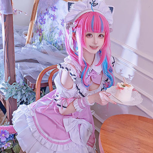 ホロライブ 湊あくあ コスプレ Vtuber ハロウィン 新衣装 メイド　コミケ　コスプレサミット
