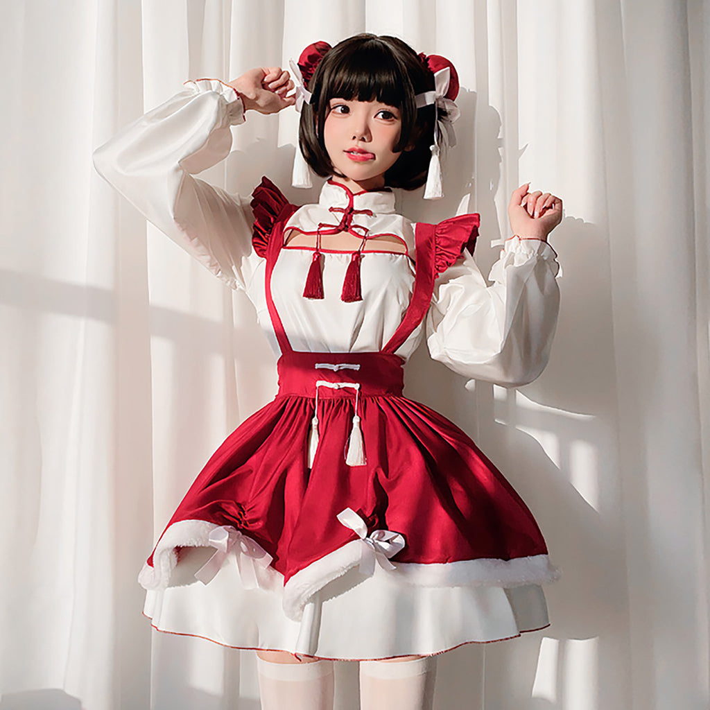 華ロリ　ロリータ　ワンピース　コスプレ　チャイナ
