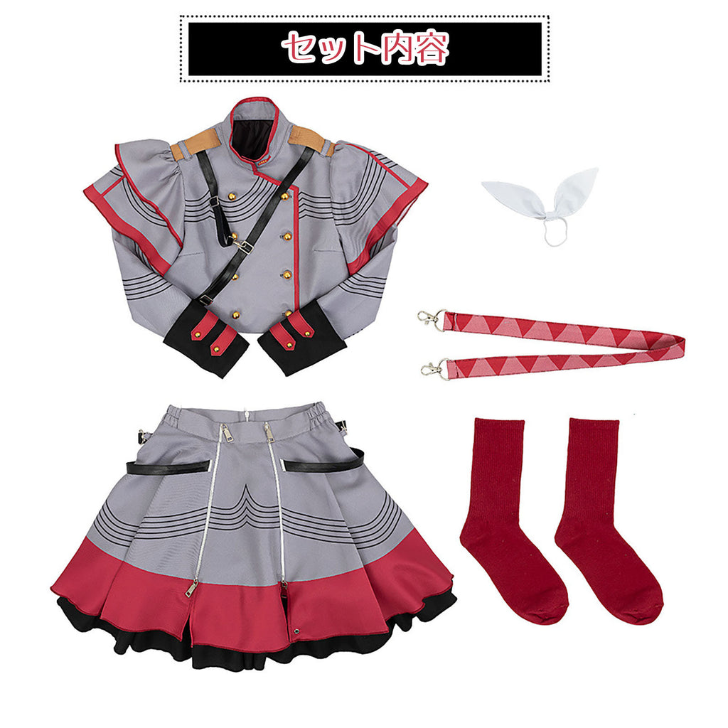 重音テト コスチューム ワンピース 制服　軍服　セット内容　ボカロ　ボーカロイド　バーチャルシンガー　かさねてと