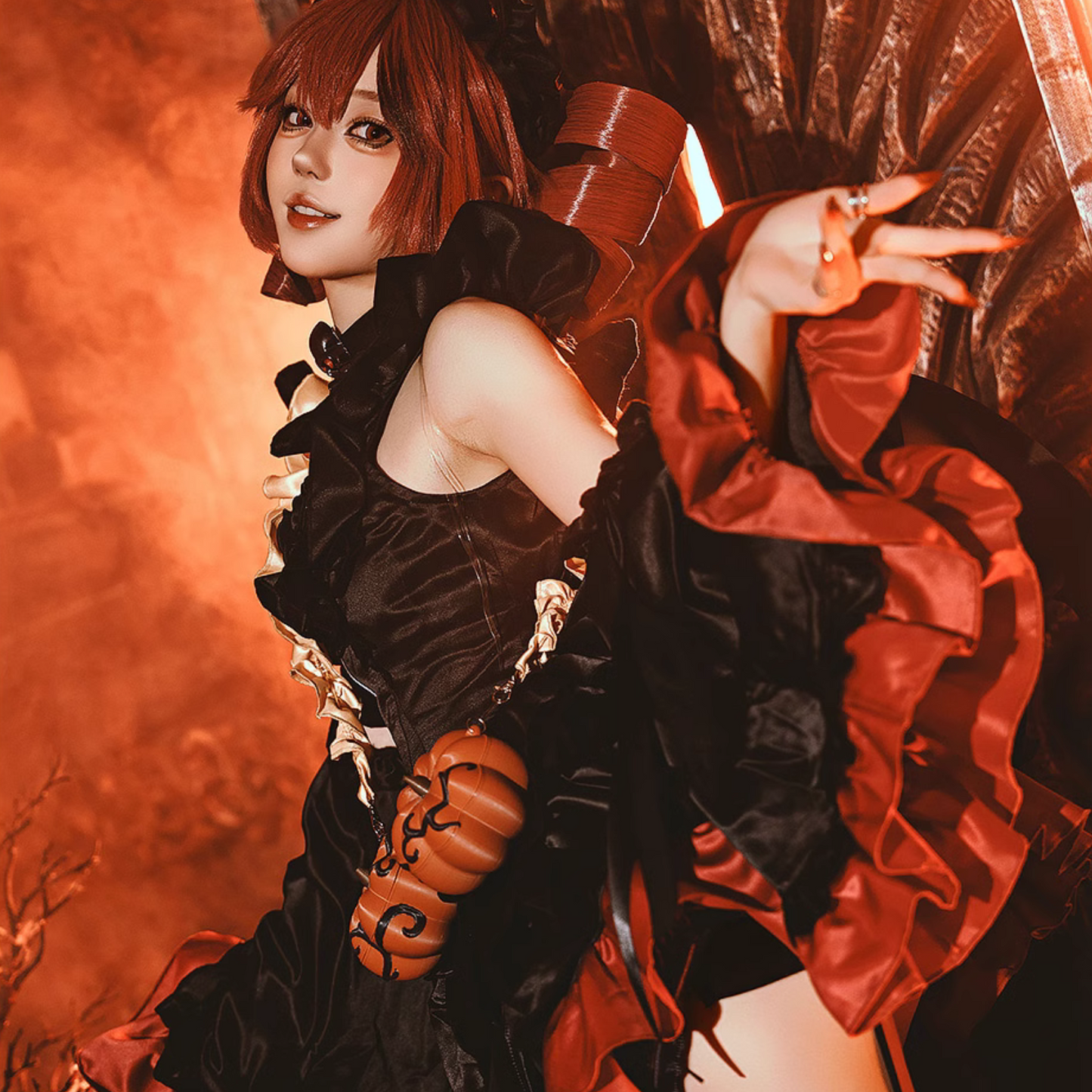 重音テト コスプレ ハロウィン ワンピース レディース デビル 小悪魔