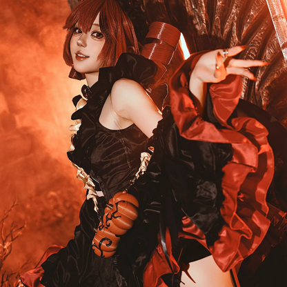重音テト コスプレ ハロウィン ワンピース レディース デビル 小悪魔