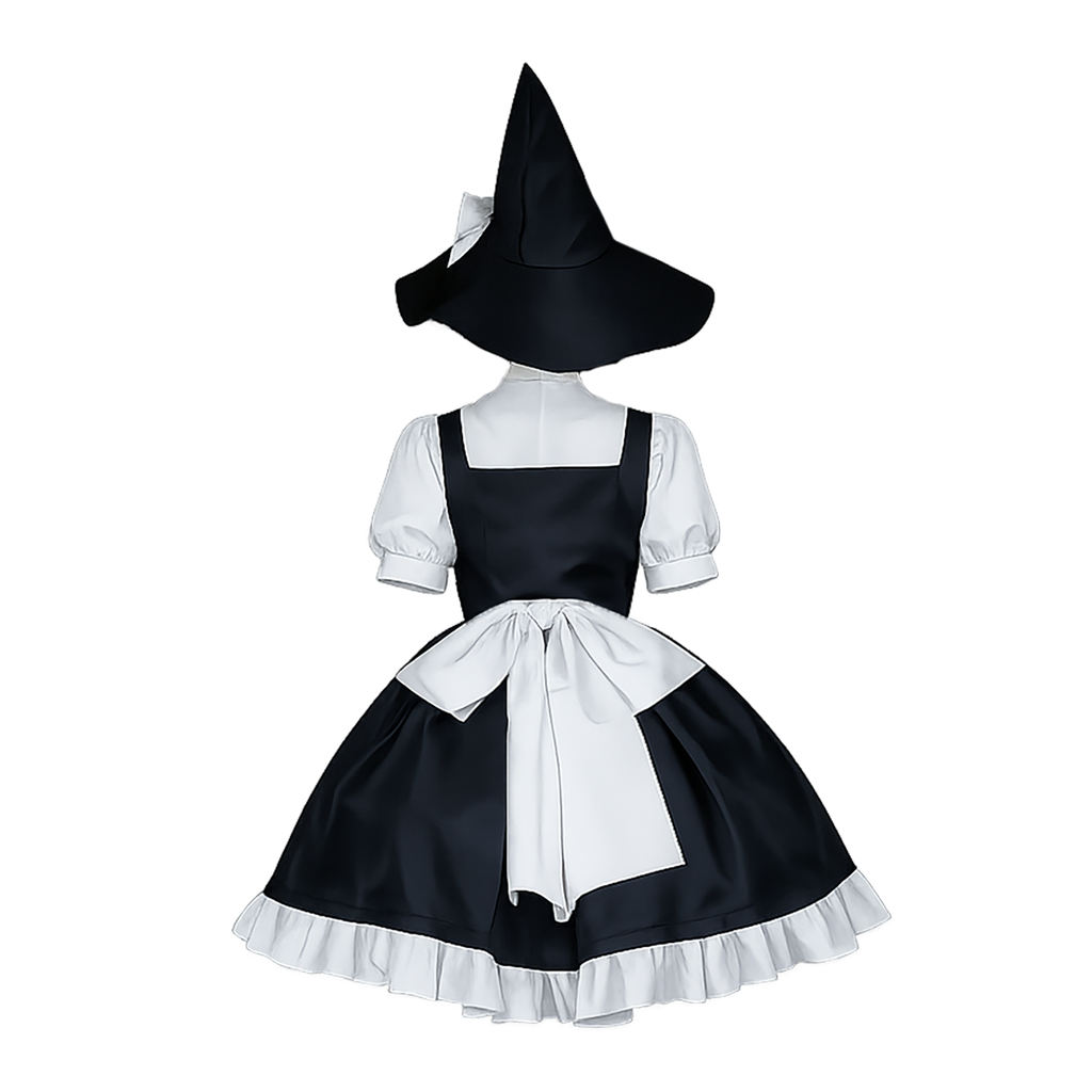 霧雨魔理沙 コスプレ衣装 フルセット｜東方Project ウィッグ付きM/Lサイズ フルセット