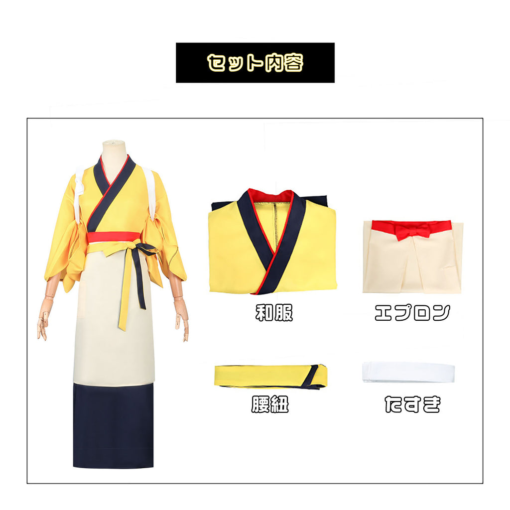 リコリスリコイル クルミ コスプレ 着物コスチューム 和服　セット内容