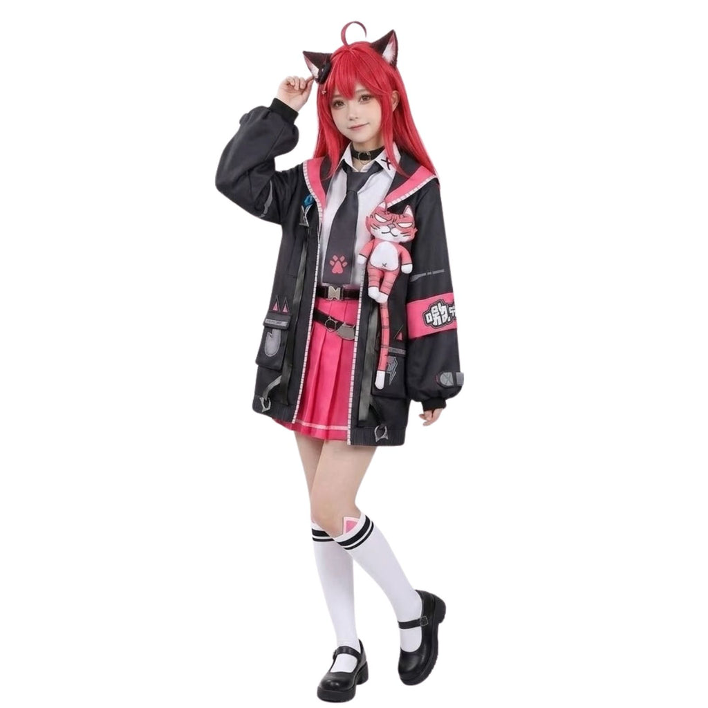 NTE ナナリ コスプレ 衣装 ウィッグ付き フルセット｜ネバエバ ゲームキャラクター 猫 ハロウィン イベント レディース Mサイズ
