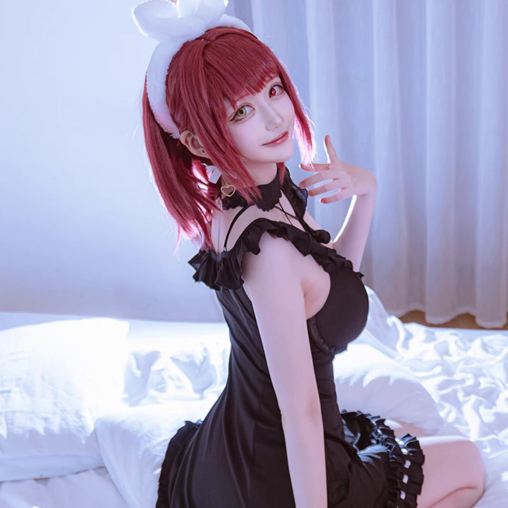 ホロライブ 宝鐘マリン コスプレ Vtuber 部屋着 新衣装　くまさん　ワンピース　撮影