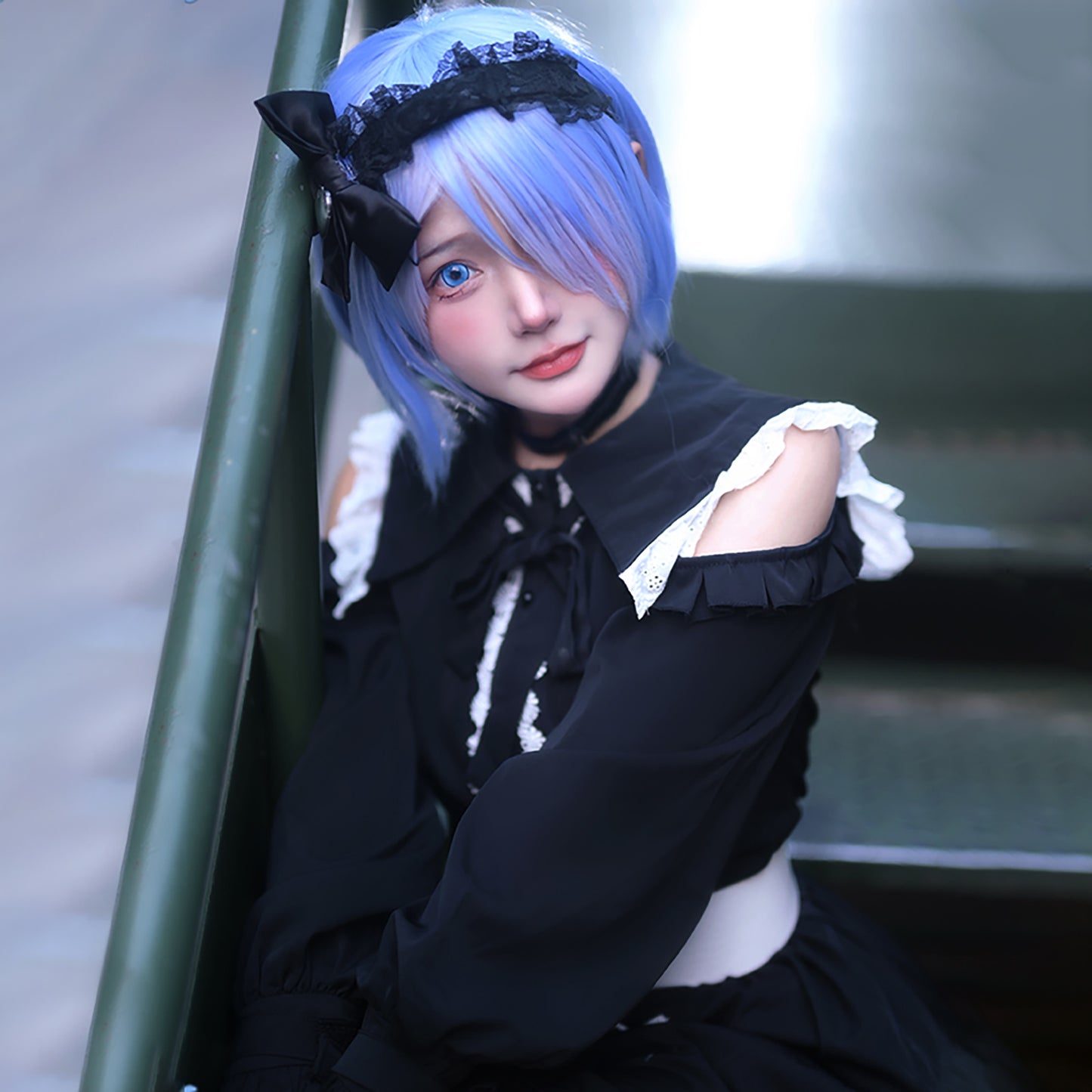 Re:ゼロから始める異世界生活 レム コスプレ ハロウィン アニメ 地雷系 メイド　服　コスプレ　衣装