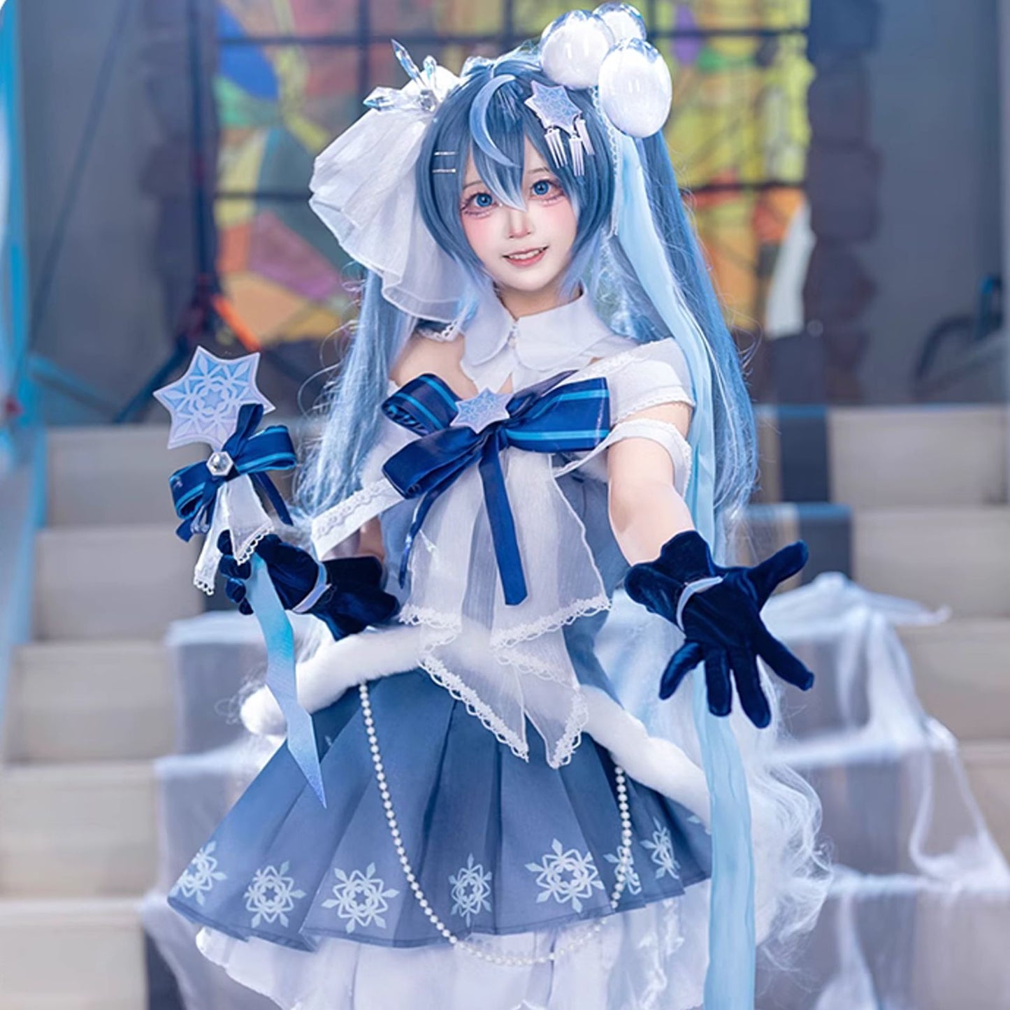 初音ミク コスプレ コスチューム SNOW MIKU 雪ミク 2025　大人用