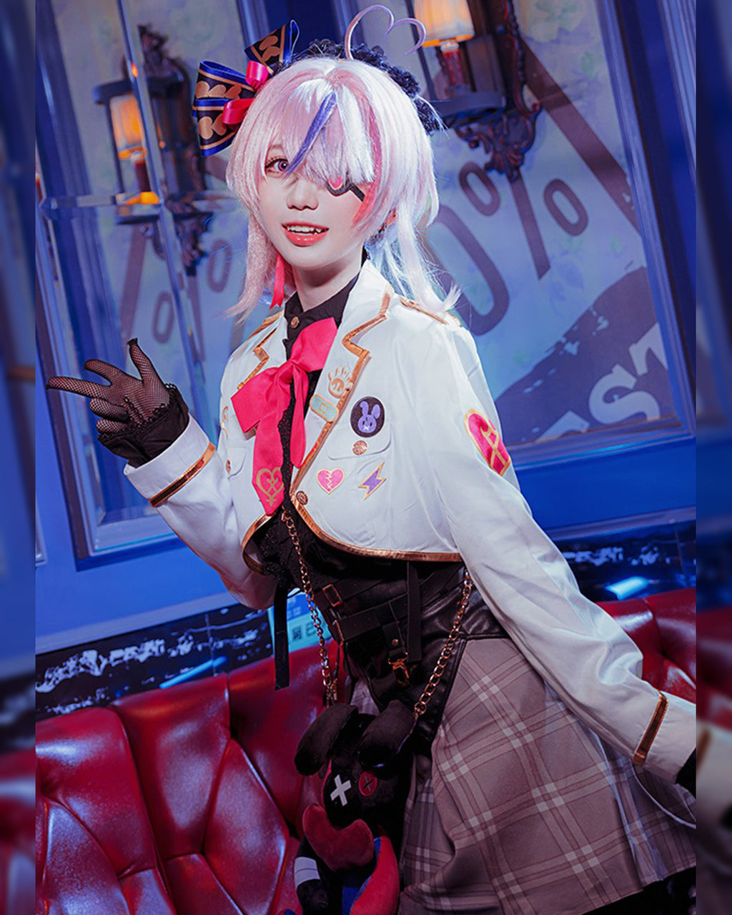 にじさんじ マリア マリオネット コスプレ 衣装 ウィッグ付き　ジャケット スカート コルセット 