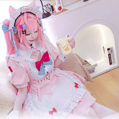 結城さくな VTuber  メイドコスプレ衣装＋小物セット ハロウィン レディース 大人用 即納