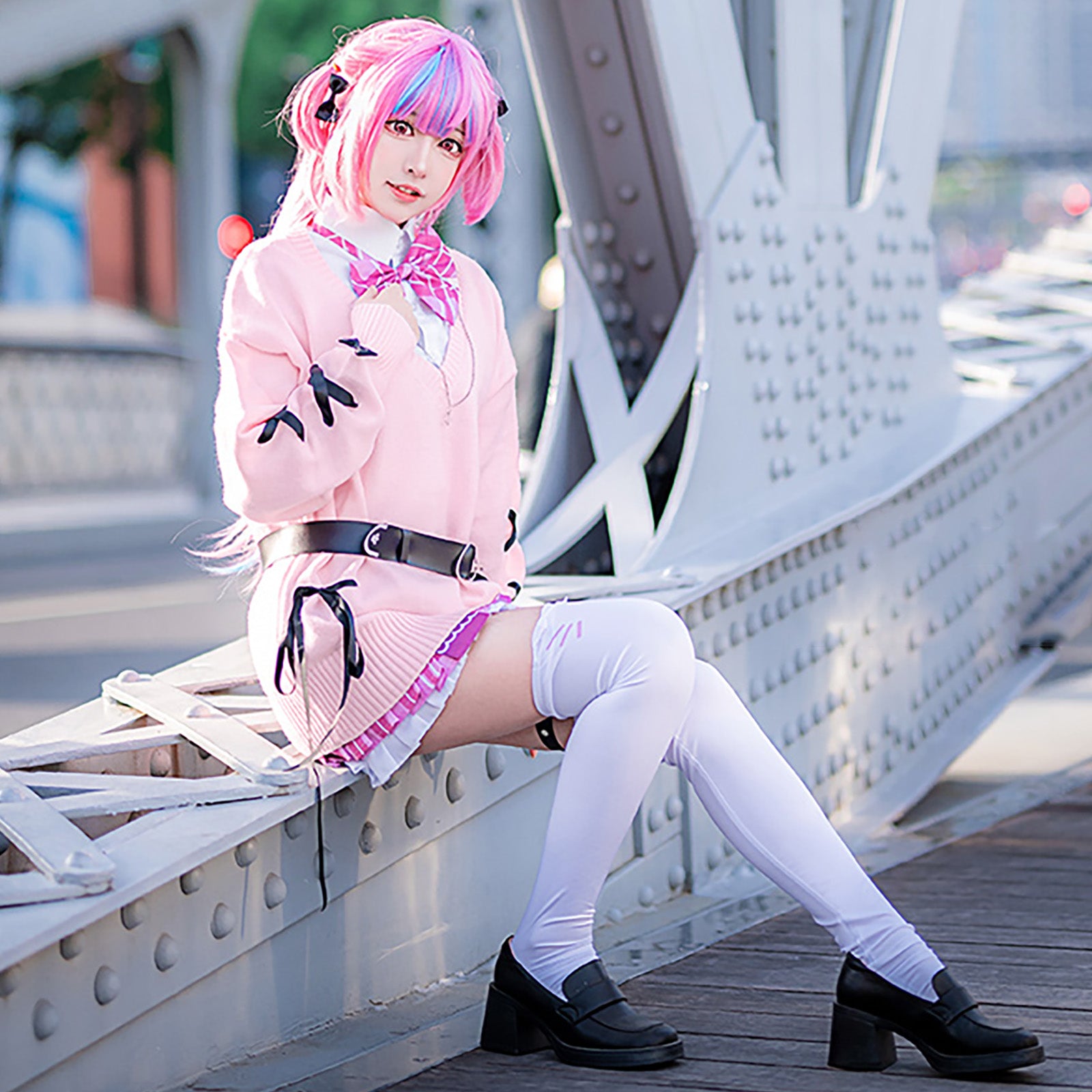 ホロライブ 湊あくあ コスプレ ハロウィン VTuber 新衣装 制服 カーディガン