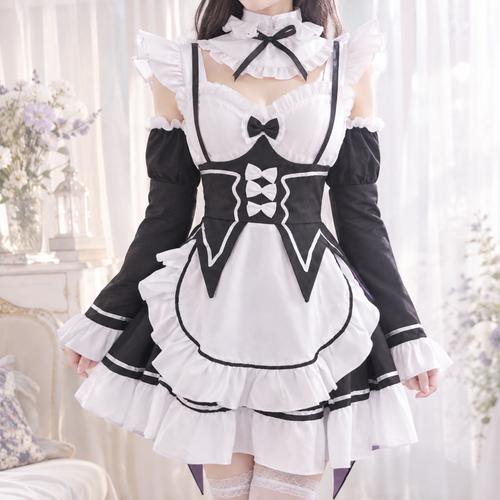 Re:ゼロから始める異世界生活 レム/ラム メイド服コスチューム Mサイズ リゼロ レディース