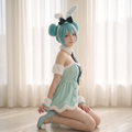 初音ミク バニーガール コスプレ Mサイズ 白　うさぎ　ハロウィンコスチューム