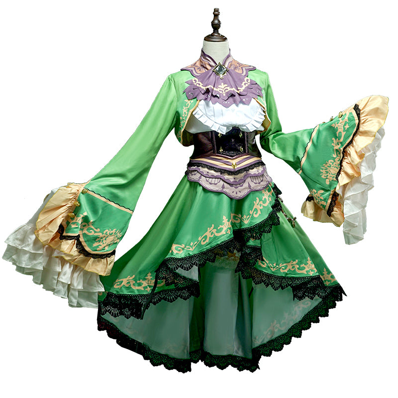 ウマ娘 サトノダイヤモンド コスプレ 衣装 グリーン ドレス