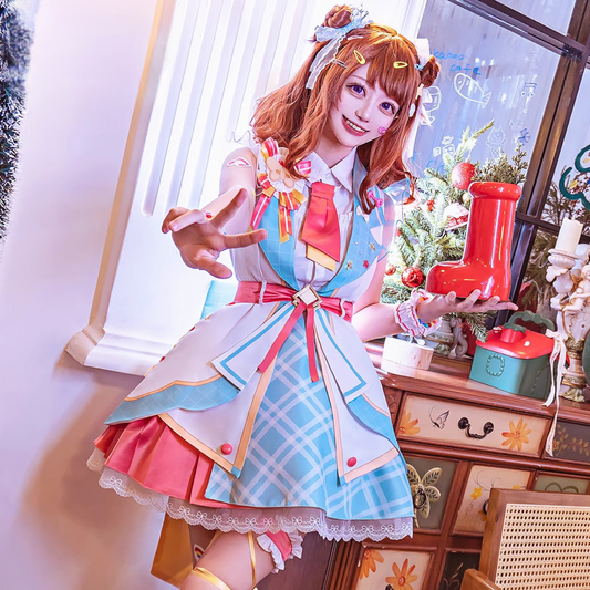 バンドリ! 戸山香澄 コスプレ ワンピース ゲーム 実行委員長のお仕事