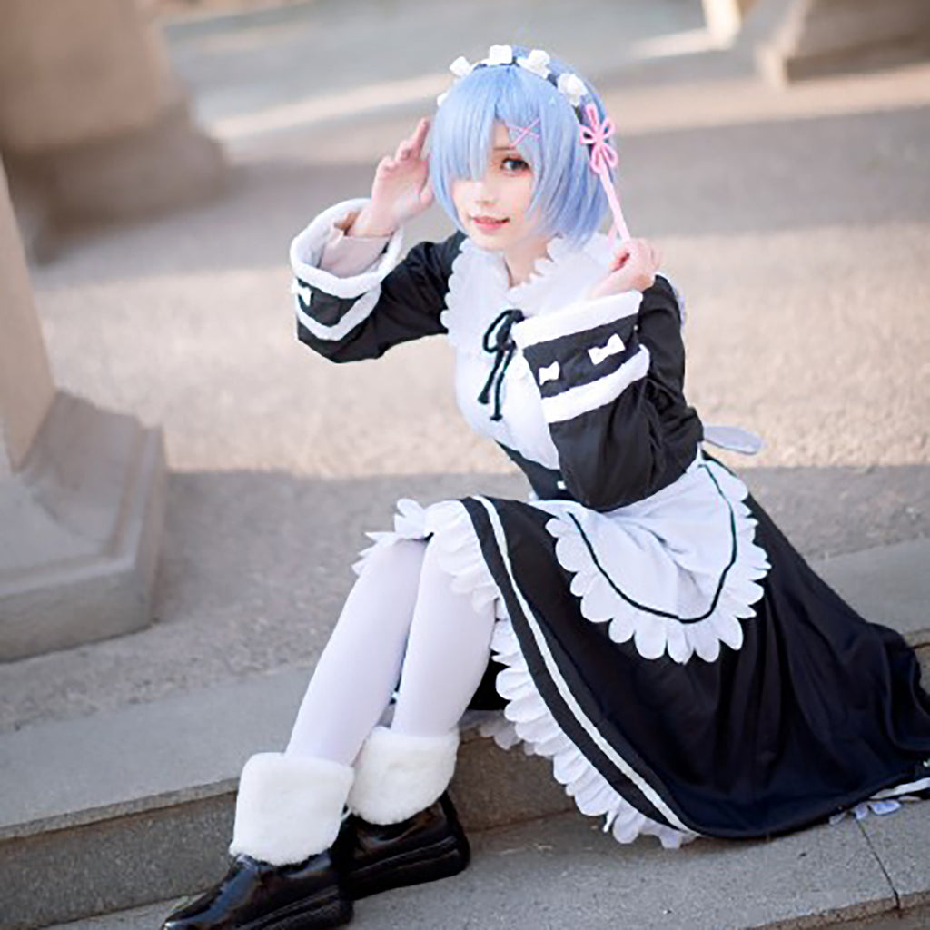 Reゼロ レム・ラム コスプレ衣装 S M Lサイズ