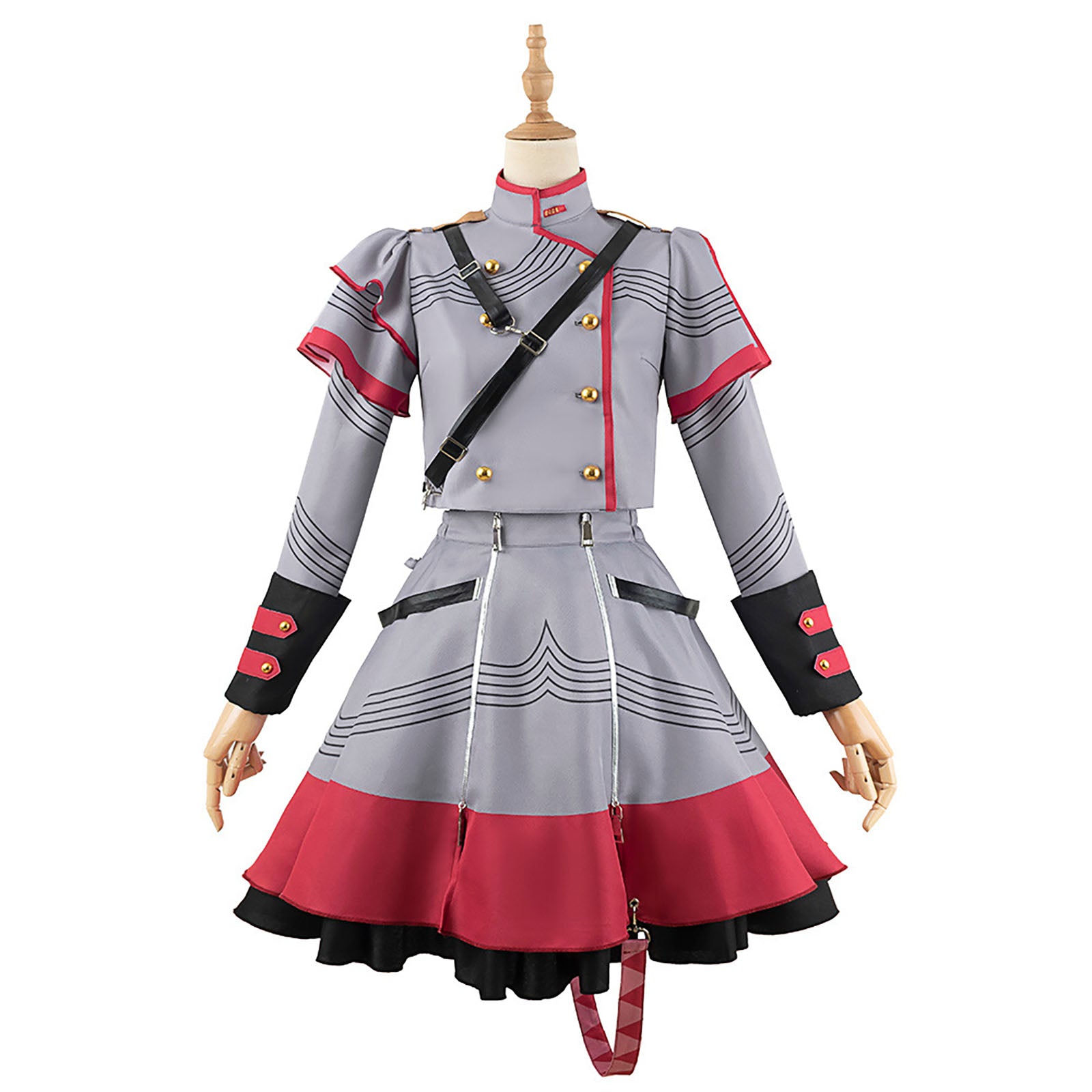 重音テト コスチューム ワンピース 制服　軍服　ボカロ　ボーカロイド　バーチャルシンガー　かさね　てと