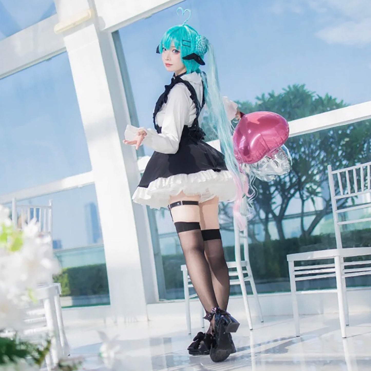 初音ミク コスプレ レディース コスプレ衣装 ハロウィン 私服 地雷系 