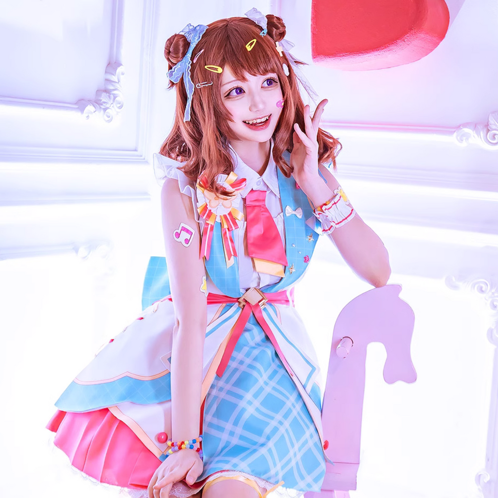 バンドリ! 戸山香澄 コスプレ ワンピース ゲーム 実行委員長のお仕事